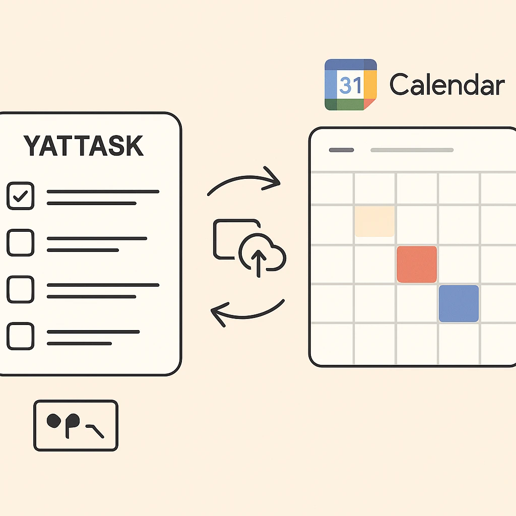 YattaskとGoogleカレンダー連携による自動タスク同期機能