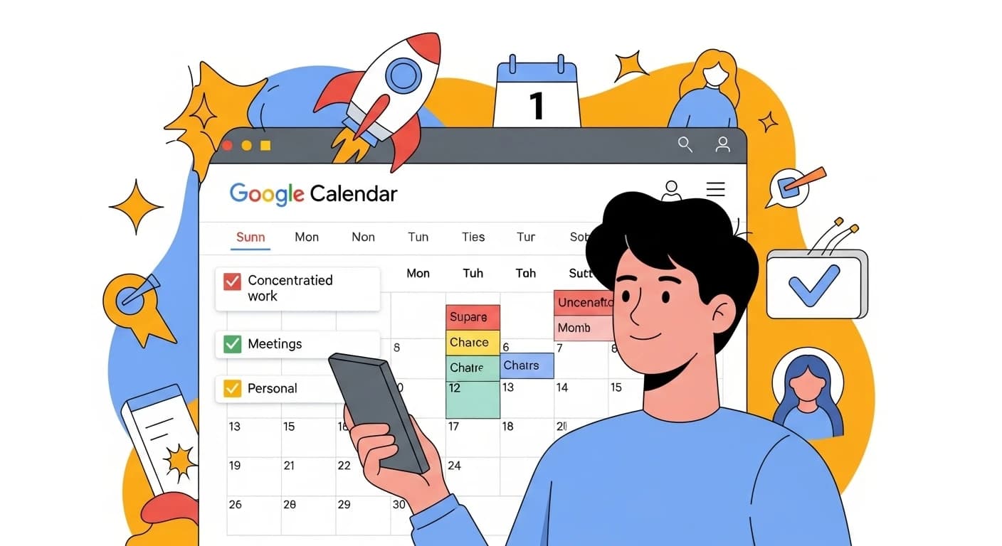 【明日からできる】Googleカレンダー活用術15選|最強時間割の作り方も解説 のサムネイル